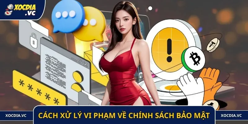 Cách xử lý vi phạm về chính sách bảo mật