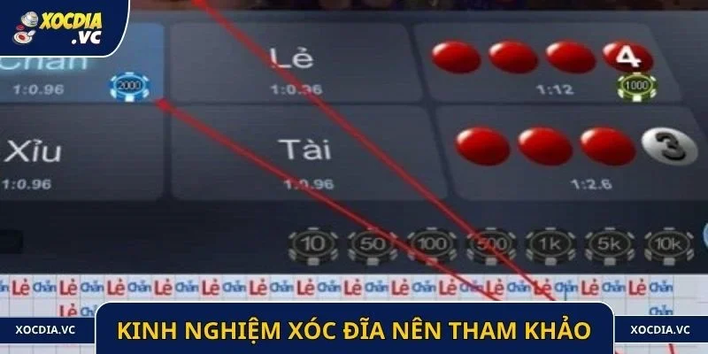 Các kinh nghiệm xóc đĩa người mới nên tham khảo