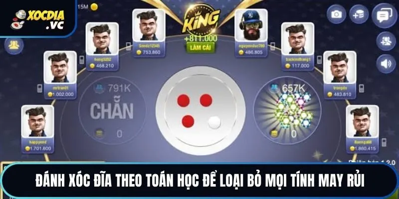Đánh xóc đĩa theo toán học để loại bỏ mọi tính may rủi