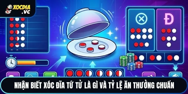 Nhận biết xóc đĩa tứ tử là gì và tỷ lệ ăn thưởng chuẩn