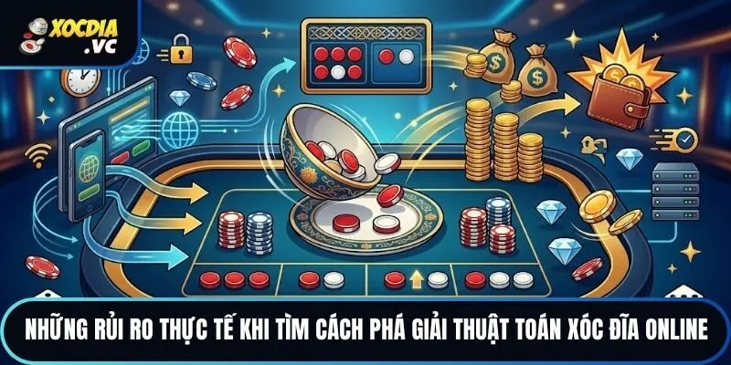 Những rủi ro thực tế khi tìm cách phá giải thuật toán xóc đĩa online