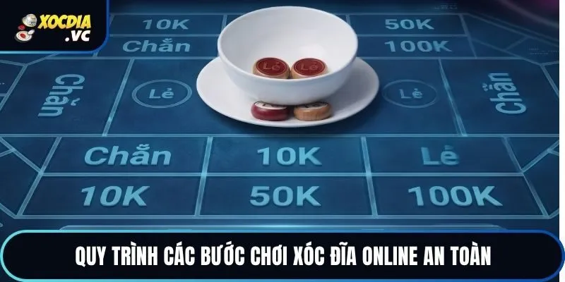 Quy trình các bước chơi xóc đĩa online an toàn