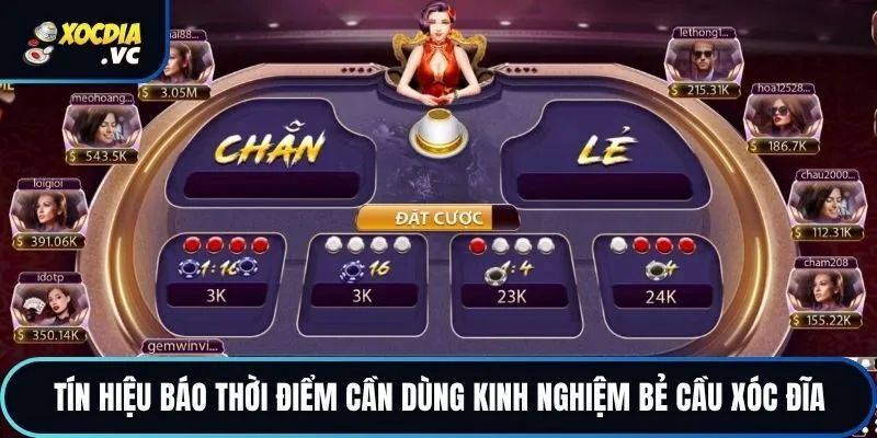 Tín hiệu báo thời điểm cần dùng kinh nghiệm bẻ cầu xóc đĩa